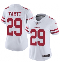 Women's Nike San Francisco 49ers #29 Jaquiski Tartt White Vapor Untouchable Limited Player NFL Jersey