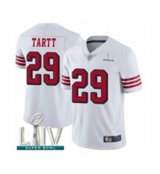 Youth San Francisco 49ers #29 Jaquiski Tartt Limited White Rush Vapor Untouchable Super Bowl LIV Bound Football Jersey