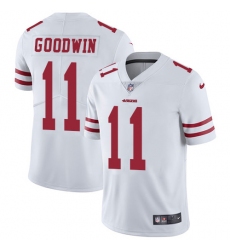 Men's Nike San Francisco 49ers #11 Marquise Goodwin White Vapor Untouchable Limited Player NFL Jersey
