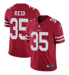 Men's Nike San Francisco 49ers #35 Eric Reid Red Team Color Vapor Untouchable Limited Player NFL Jersey