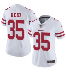 Women's Nike San Francisco 49ers #35 Eric Reid White Vapor Untouchable Limited Player NFL Jersey