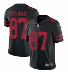 Men's Nike San Francisco 49ers #87 Dwight Clark Black Vapor Untouchable Limited Player NFL Jersey