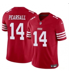 Men's San Francisco 49ers #14 Ricky Pearsall Red 2024 Draft F.U.S.E. Vapor Untouchable Limited Football Stitched Jersey