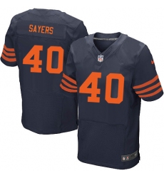 Men's Nike Chicago Bears #40 Gale Sayers Elite Navy Blue Alternate NFL Jersey