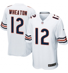 Men's Nike Chicago Bears #12 Markus Wheaton Game White NFL Jersey
