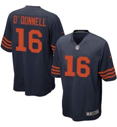 Men's Nike Chicago Bears #16 Pat O'Donnell Game Navy Blue Alternate NFL Jersey