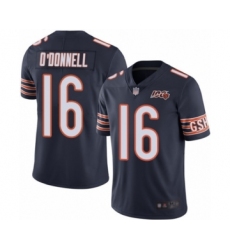 Youth Chicago Bears #16 Pat O'Donnell Navy Blue Team Color 100th Season Limited Football Jersey