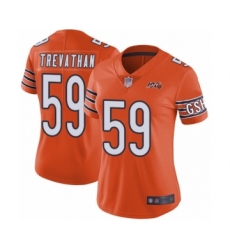 Women's Chicago Bears #59 Danny Trevathan Orange Alternate 100th Season Limited Football Jersey