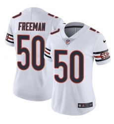 Women's Nike Chicago Bears #50 Jerrell Freeman White Vapor Untouchable Limited Player NFL Jersey