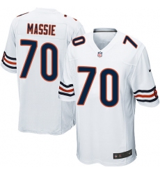 Men's Nike Chicago Bears #70 Bobby Massie Game White NFL Jersey