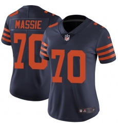 Women's Nike Chicago Bears #70 Bobby Massie Navy Blue Alternate Vapor Untouchable Limited Player NFL Jersey