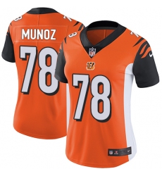 Women's Nike Cincinnati Bengals #78 Anthony Munoz Vapor Untouchable Limited Orange Alternate NFL Jersey