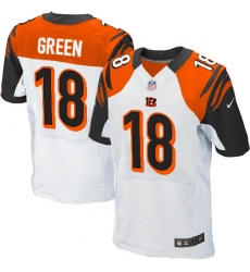 Men's Nike Cincinnati Bengals #18 A.J. Green Elite White NFL Jersey