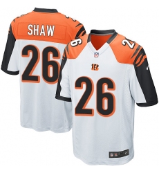 Men's Nike Cincinnati Bengals #26 Josh Shaw Game White NFL Jersey