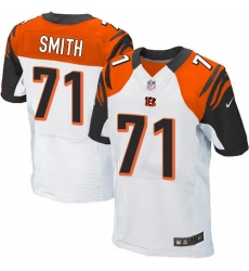 Men's Nike Cincinnati Bengals #71 Andre Smith Elite White NFL Jersey