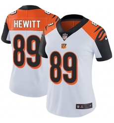 Women's Nike Cincinnati Bengals #89 Ryan Hewitt Vapor Untouchable Limited White NFL Jersey