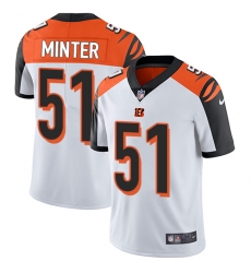 Men's Nike Cincinnati Bengals #51 Kevin Minter Vapor Untouchable Limited White NFL Jersey