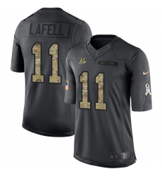 Youth Nike Cincinnati Bengals #11 Brandon LaFell Limited Black 2016 Salute to Service NFL Jersey