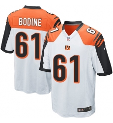 Men's Nike Cincinnati Bengals #61 Russell Bodine Game White NFL Jersey