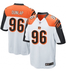 Men's Nike Cincinnati Bengals #96 Carlos Dunlap Game White NFL Jersey