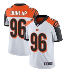 Youth Nike Cincinnati Bengals #96 Carlos Dunlap Vapor Untouchable Limited White NFL Jersey