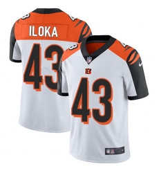 Youth Nike Cincinnati Bengals #43 George Iloka Vapor Untouchable Limited White NFL Jersey