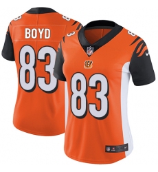 Women's Nike Cincinnati Bengals #83 Tyler Boyd Vapor Untouchable Limited Orange Alternate NFL Jersey