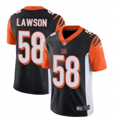 Men's Nike Cincinnati Bengals #58 Carl Lawson Vapor Untouchable Limited Black Team Color NFL Jersey
