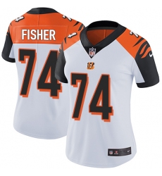 Women's Nike Cincinnati Bengals #74 Jake Fisher Vapor Untouchable Limited White NFL Jersey