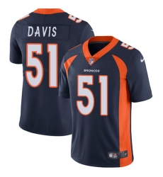 Youth Nike Denver Broncos #51 Todd Davis Navy Blue Alternate Vapor Untouchable Limited Player NFL Jersey