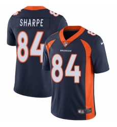 Men's Nike Denver Broncos #84 Shannon Sharpe Navy Blue Alternate Vapor Untouchable Limited Player NFL Jersey