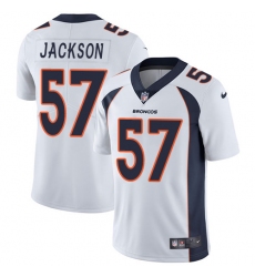 Men's Nike Denver Broncos #57 Tom Jackson White Vapor Untouchable Limited Player NFL Jersey