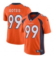 Youth Nike Denver Broncos #99 Adam Gotsis Orange Team Color Vapor Untouchable Limited Player NFL Jersey