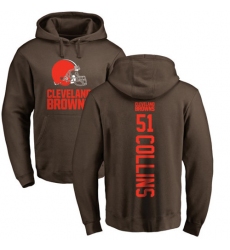 NFL Nike Cleveland Browns #51 Jamie Collins Brown Backer Pullover Hoodie