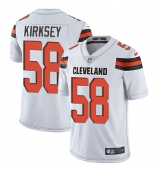 Youth Nike Cleveland Browns #58 Christian Kirksey White Vapor Untouchable Limited Player NFL Jersey
