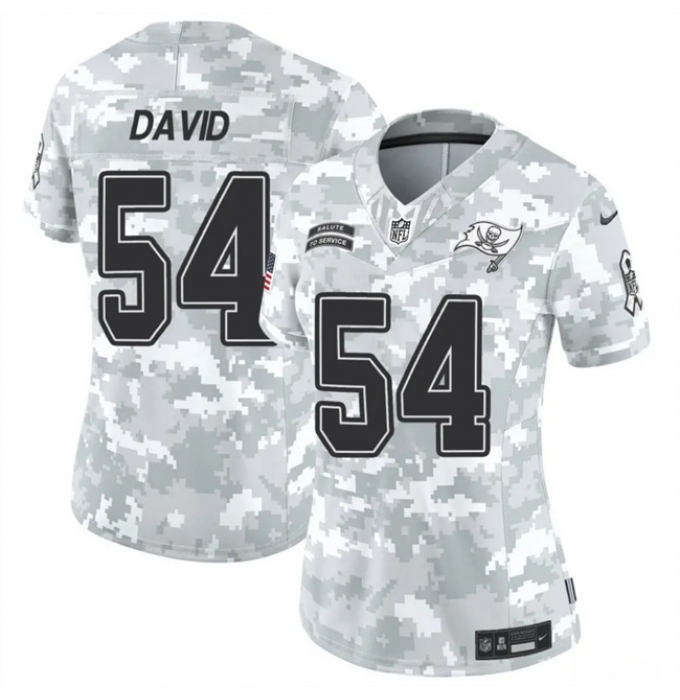 Women's Tampa Bay Buccaneers #54 Lavonte David 2024 F.U.S.E Arctic Camo Salute To Service Limited Stitched Football Jersey(Run Small)