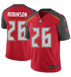 Youth Nike Tampa Bay Buccaneers #26 Josh Robinson Red Team Color Vapor Untouchable Limited Player NFL Jersey