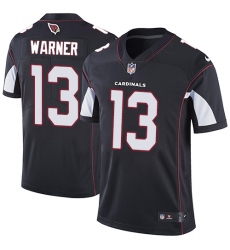 Men's Nike Arizona Cardinals #13 Kurt Warner Black Alternate Vapor Untouchable Limited Player NFL Jersey