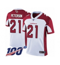 Men's Arizona Cardinals #21 Patrick Peterson White Vapor Untouchable Limited Player 100th Season Football Jersey