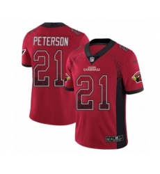 Men's Nike Arizona Cardinals #21 Patrick Peterson Limited Red Rush Drift Fashion NFL Jersey