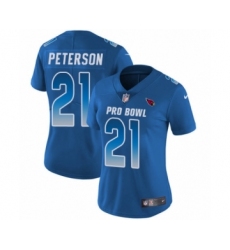 Women's Nike Arizona Cardinals #21 Patrick Peterson Limited Royal Blue NFC 2019 Pro Bowl NFL Jersey