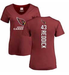 NFL Women's Nike Arizona Cardinals #43 Haason Reddick Maroon Backer T-Shirt