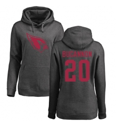 NFL Women's Nike Arizona Cardinals #20 Deone Bucannon Ash One Color Pullover Hoodie