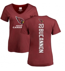 NFL Women's Nike Arizona Cardinals #20 Deone Bucannon Maroon Backer T-Shirt