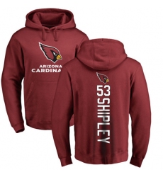 NFL Nike Arizona Cardinals #53 A.Q. Shipley Maroon Backer Pullover Hoodie