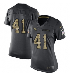 Women's Nike Arizona Cardinals #41 Antoine Bethea Limited Black 2016 Salute to Service NFL Jersey