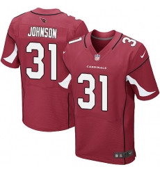 Men's Nike Arizona Cardinals #31 David Johnson Elite Red Team Color NFL Jersey