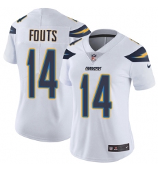 Women's Nike Los Angeles Chargers #14 Dan Fouts White Vapor Untouchable Limited Player NFL Jersey