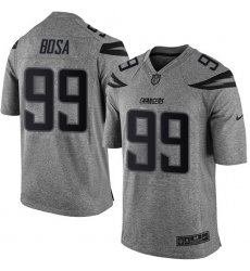Men's Nike Los Angeles Chargers #99 Joey Bosa Limited Gray Gridiron NFL Jersey