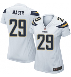 Women's Nike Los Angeles Chargers #29 Craig Mager Game White NFL Jersey